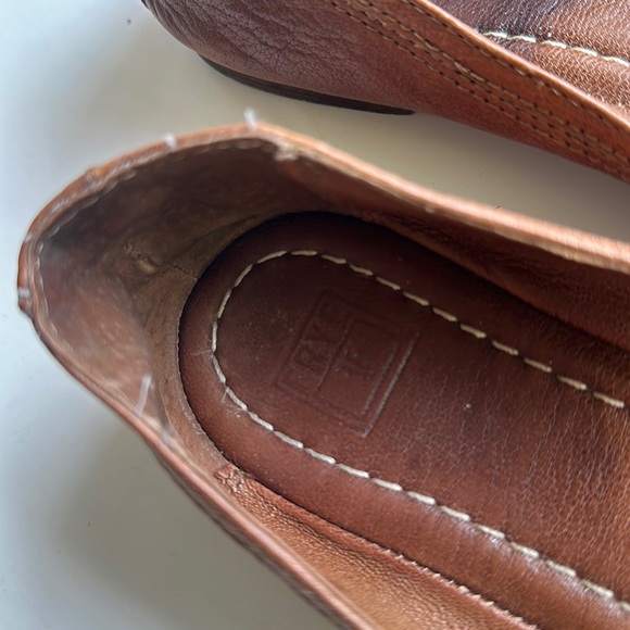 FRYE Carson Brown Leather Ballet Flats Women’s Sz 7M - Picture 11 of 15